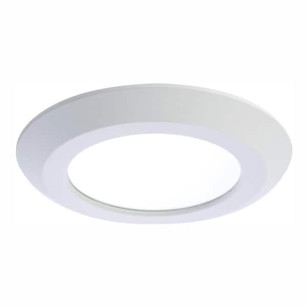 HALO 5 in. and 6 in. 2700K White Integrated LED Recessed Retrofit Ceiling Mount Trim at Warm White