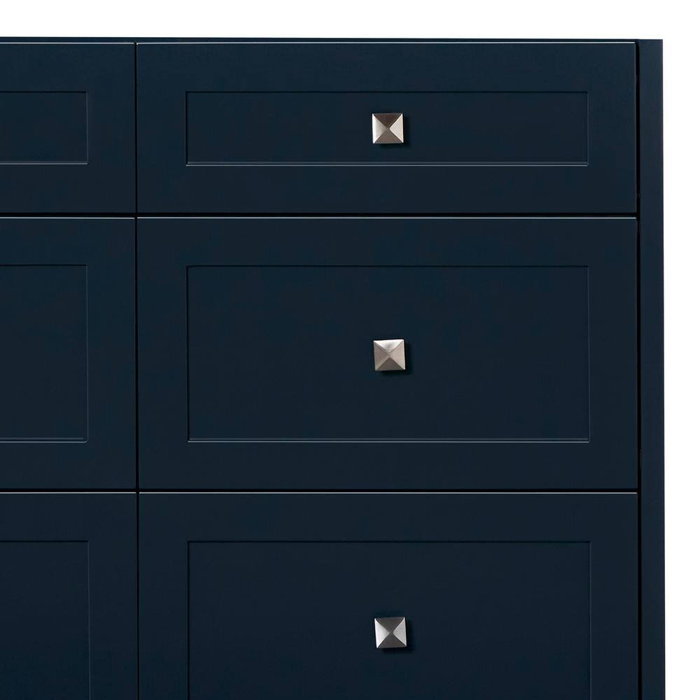 Monroe Midnight Blue 66" Freestanding Wood Bath Vanity Cabinet
