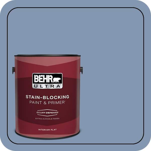 BEHR ULTRA 1 gal. #S530-4 Jet Set Extra Durable Flat Interior Paint & Primer