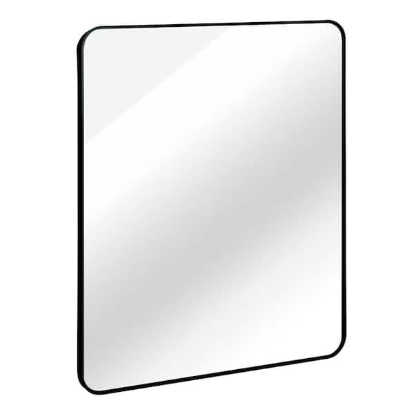 Banbury 30 in. W x 36 in. H Rectangle Framed Suspension  Wall Bathroom Vanity Mirror in Brushed Nickel Suspension
