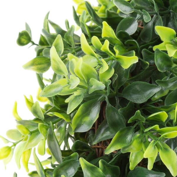 7.5 in. Frosted Green Artificial Lotus Small Succulent Greenery