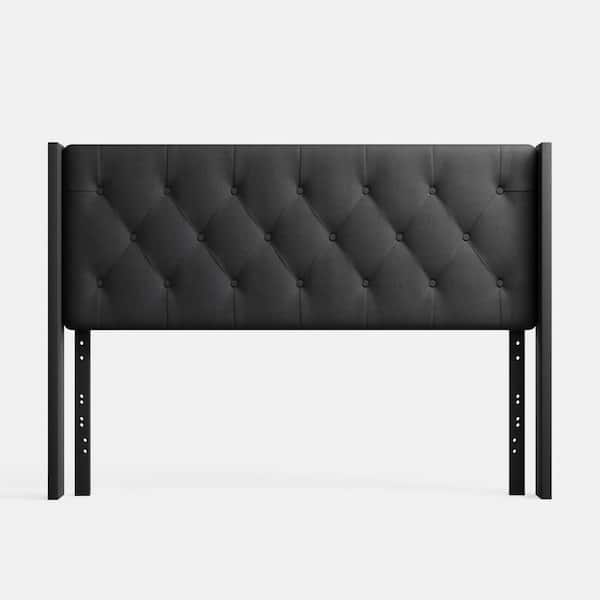 Brookside Bella Low Profile Charcoal Twin Wingback Headboard