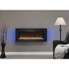 Classic Flame Felicity 47 in. Wall-Mount Infrared Electric Fireplace in  Black 47II100GRG - The Home Depot