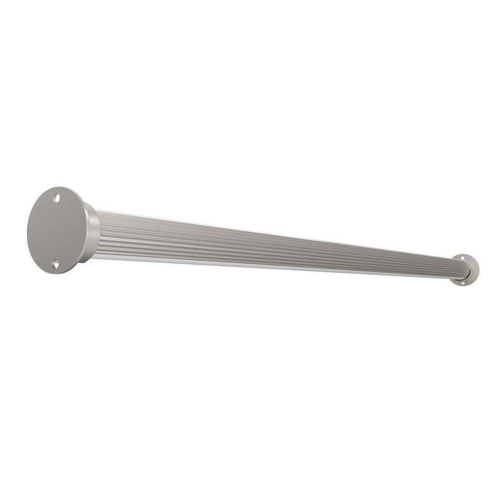 33 in. Satin Aluminum Round Clothes Hanging Closet Rod price history on PriceWatchPro