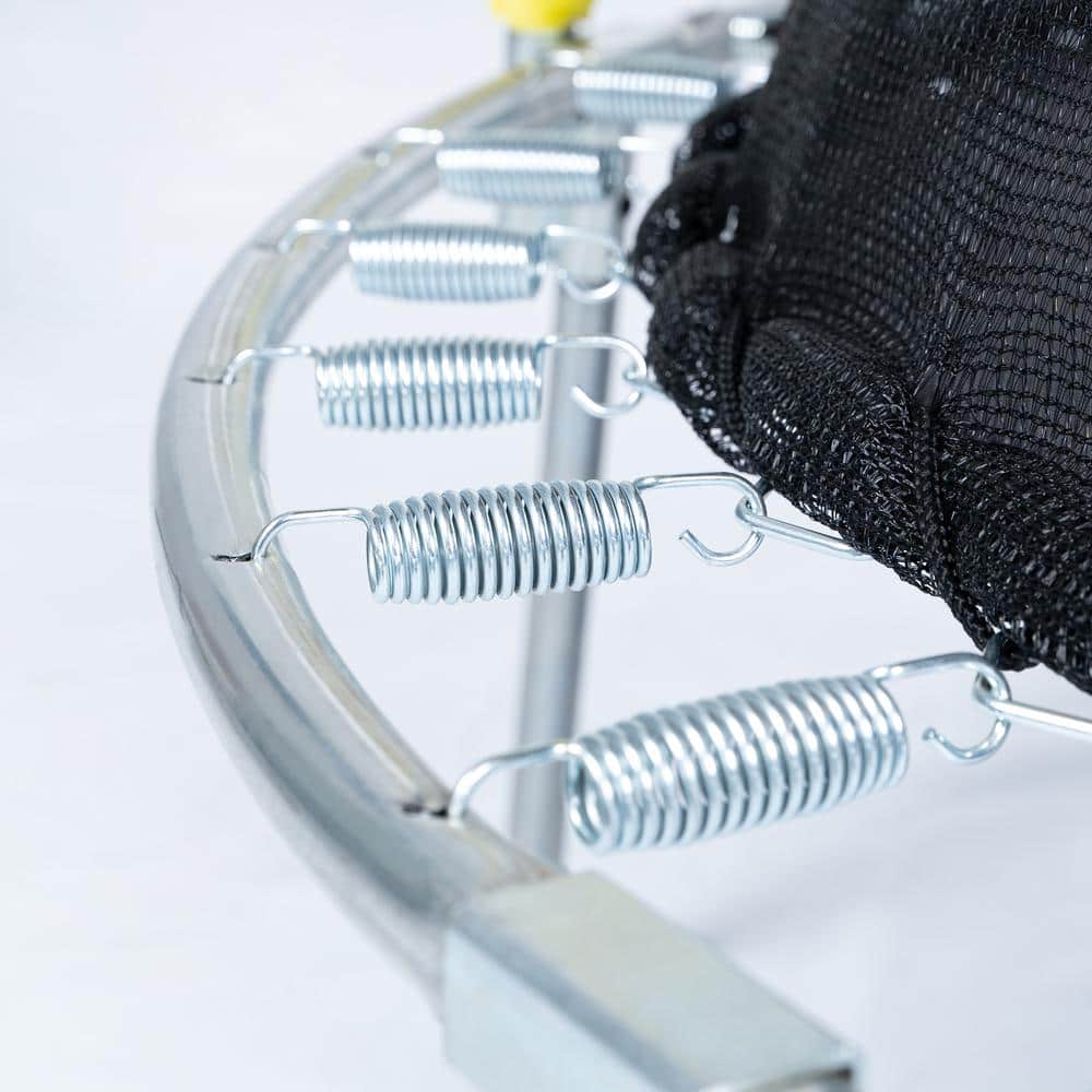 JumpKing 55-inch Yellow and Black Toddler Trampoline with Safety Net