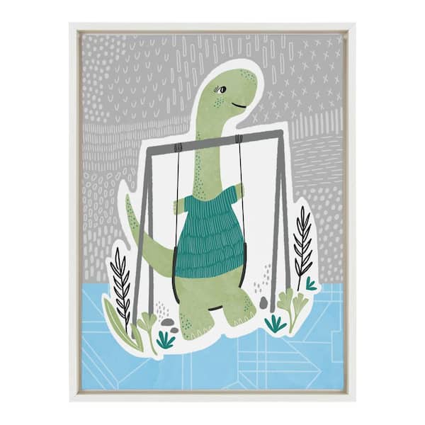 Kate and Laurel Sylvie 18 in. x 24 in. Transitional Framed Canvas Wall Art