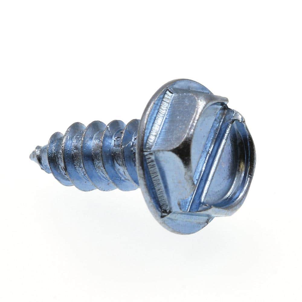 Steel Thread Rolling Screw for Metal 5/16 Length Pack of 100 #8-32 Thread Size Zinc Plated Serrated Hex Washer Head 