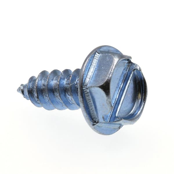 Prime-Line #10 x 1/2 in. Zinc Plated Steel Slotted Drive Hex Washer Head Self-Tapping Sheet Metal Screws (75-Pack)