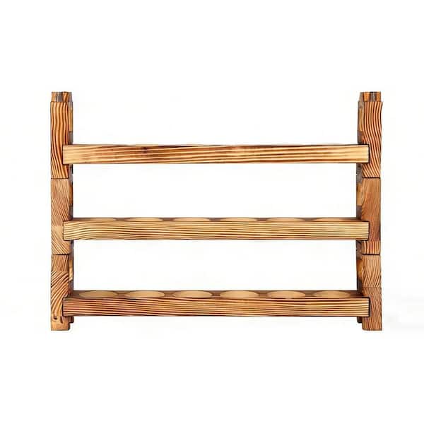 Wooden Egg Holders, Stackable Countertop Egg Collecting Rack, Egg Gathering Storage Organizer for Home Kitchen (3-Pack)