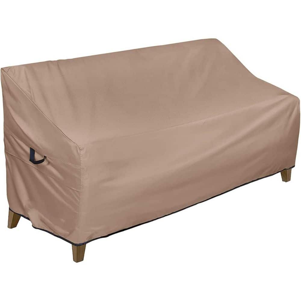 All-season Waterproof Outdoor Sofa Cover-Heavy Duty Patio Bench Cover, 58W x 30D x 35H inch, Khaki price history on PriceWatchPro