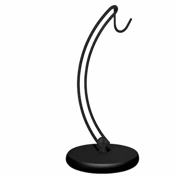 Modern Banana Holder Stand with Patented Stable Design and Solid Wood Base 12 in Height Black Tree Hanger