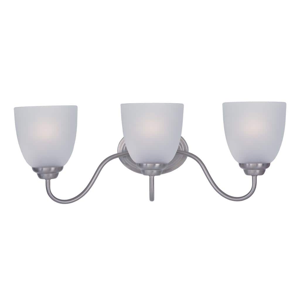 Stefan 3-Light Satin Nickel Bath Light Vanity price history on PriceWatchPro