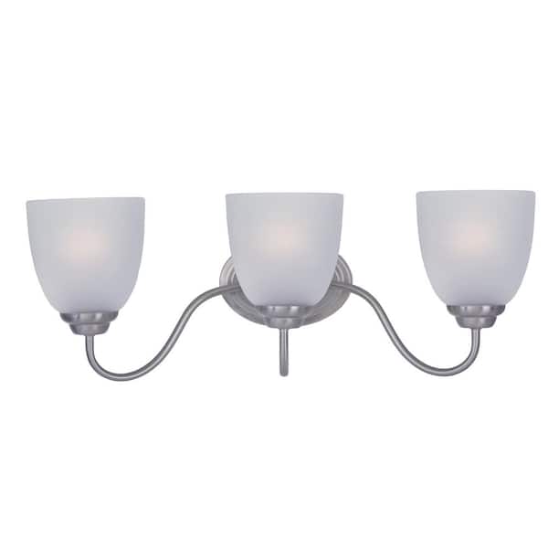 Maxim Lighting Stefan 3-Light Satin Nickel Bath Light Vanity