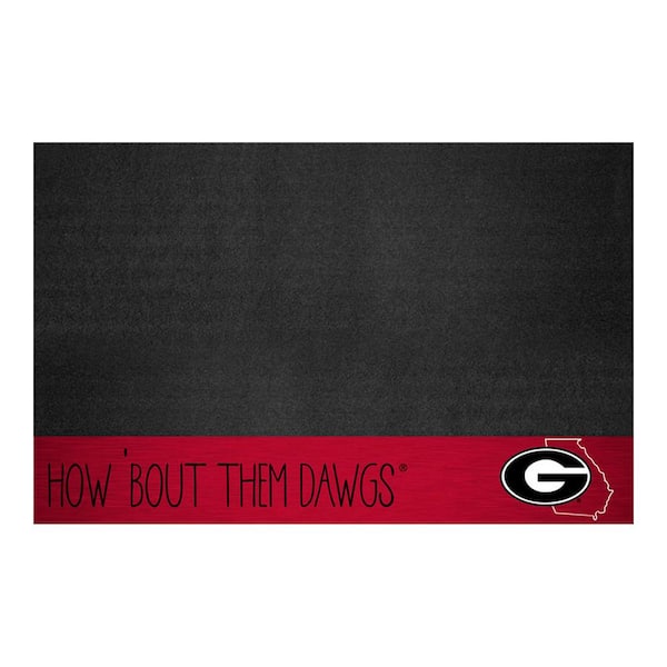 FANMATS Georgia Bulldogs Southern Style Vinyl 42 in. Grill Mat