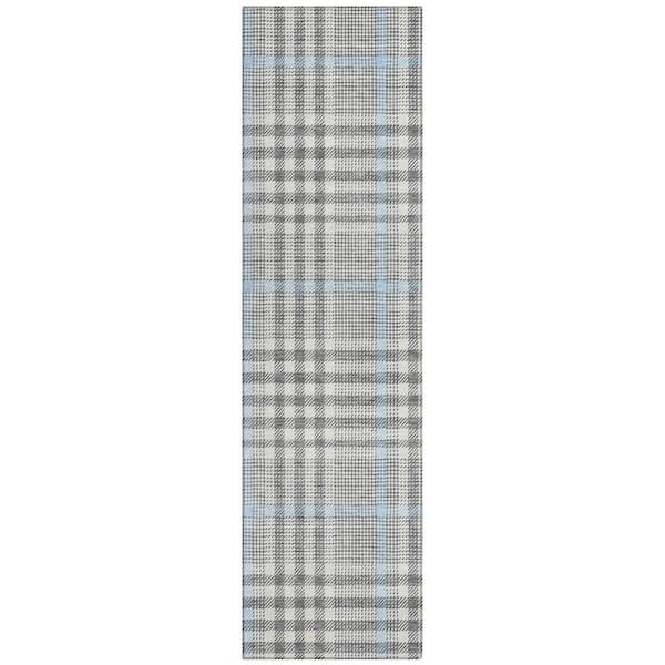Addison Rugs Chantille Machine Washable Indoor/Outdoor Abstract ACN1054 Gray 2 ft. 3 in. x 7 ft. 6 in. Area Rug