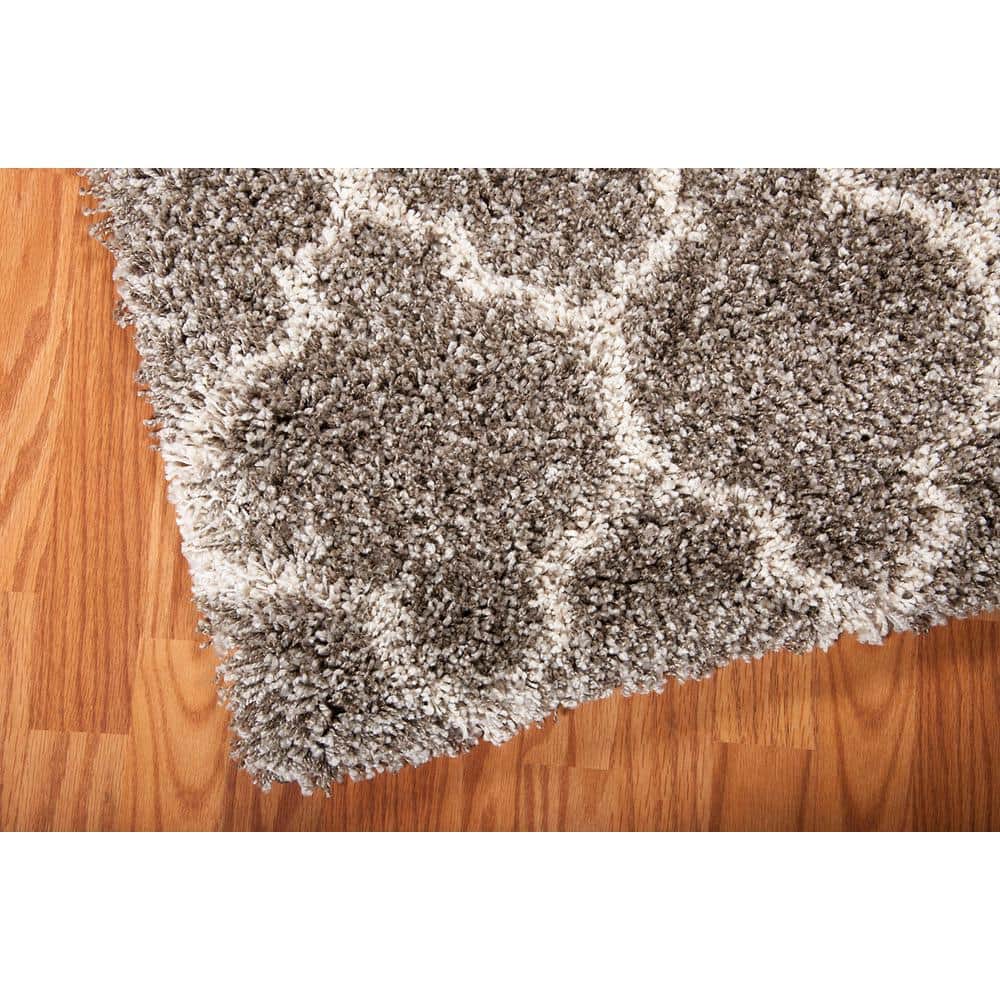Stone High Pile Shag Rectangular Area Rug
