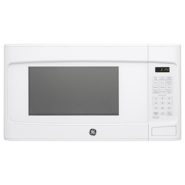 GE 1.1 cu. ft. Countertop Microwave in White