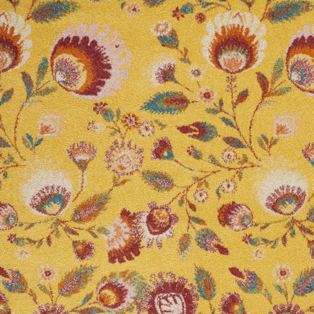 5' X 7' Yellow Floral Power Loom Area Rug price history on PriceWatchPro