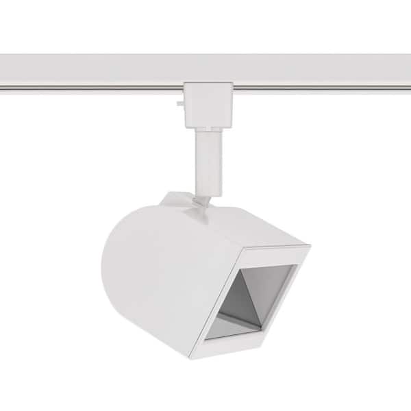 Ocularc 3020-Watt White Integrated LED 5CCT Fixed Track Hardwired Track Lighting Round Back Head L Track Head