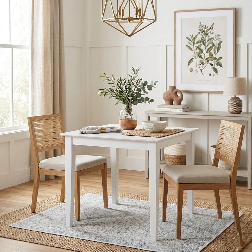 International Concepts 30 in. Pure White Square Shaker Dining