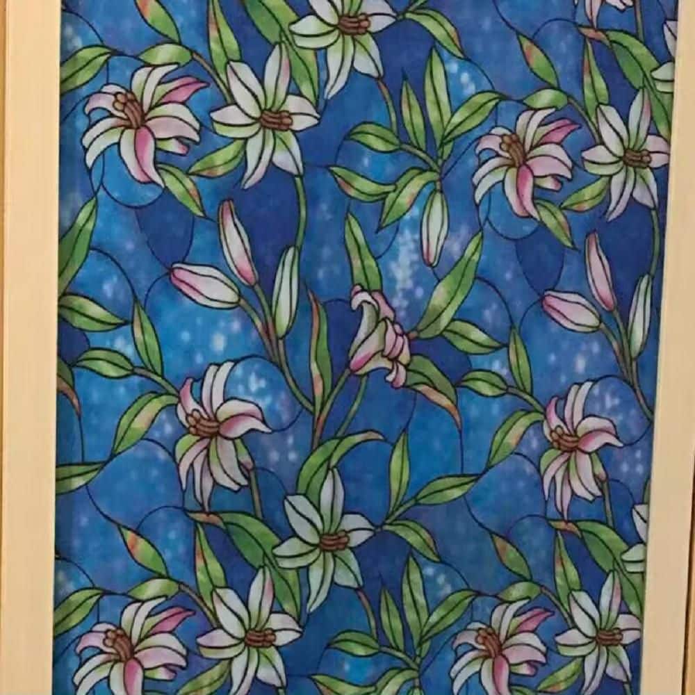 24 in. W x 36 in. L Orchid Decorative Frost Window Film, Splinter ...