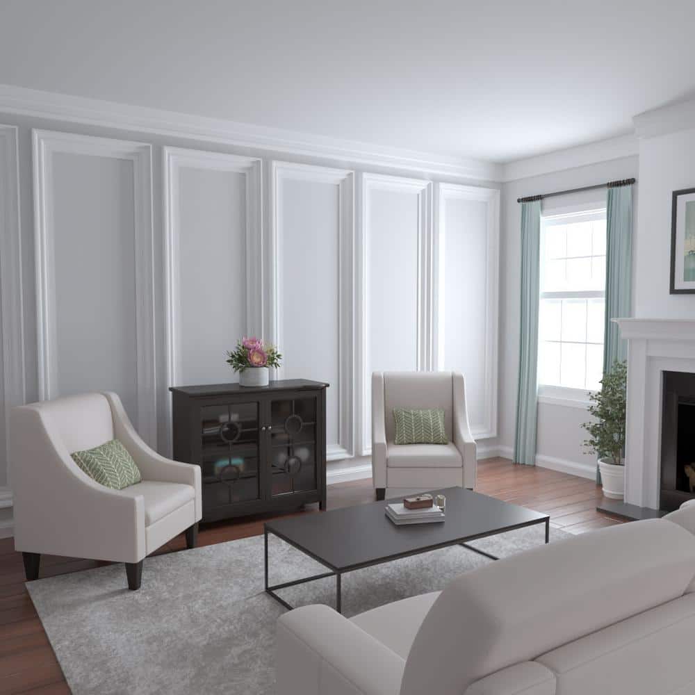 4.5 in. Primed Gray Polyurethane Panel Moulding