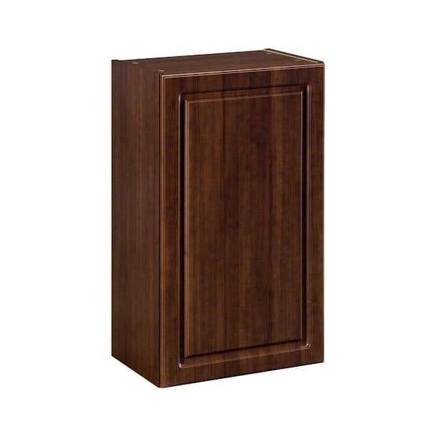 Heartland Cabinetry Heartland Ready to Assemble 18x29.8x12.5 in. Wall Cabinet with Double Doors in Cherry