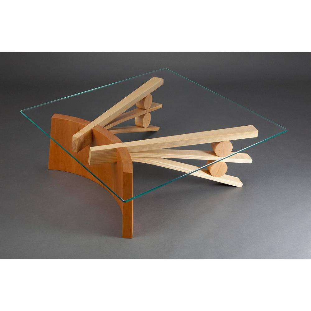 Clear Square Tempered Glass Table Top, 19 Inch