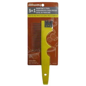 5-in-1 Painter's Tool with Multi-Functional Brush Comb
