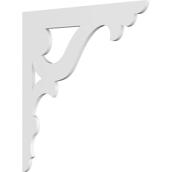 Ekena Millwork 5/8 in. W x 22 in. H x 22 in. D PVC Cornelia Bracket