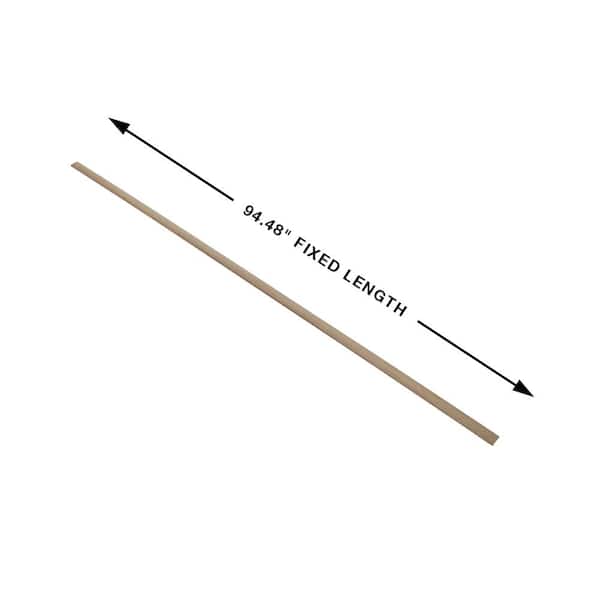 French Oak Valencia 0.275 in. T x 1.85 in. W x 94.48 in. L Vinyl 3-in-1 Molding