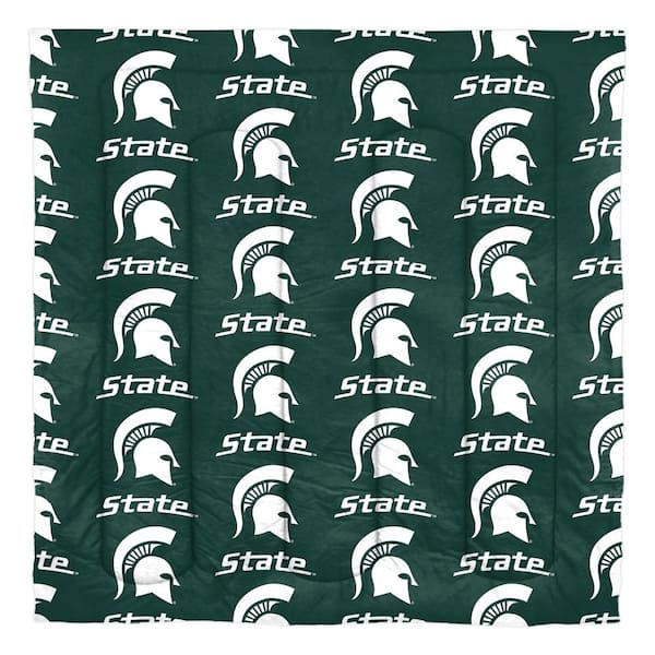 THE NORTHWEST GROUP Michigan State Spartans Rotary 5-Piece Queen Size Multi Colored Polyester Bed in a Bag Set