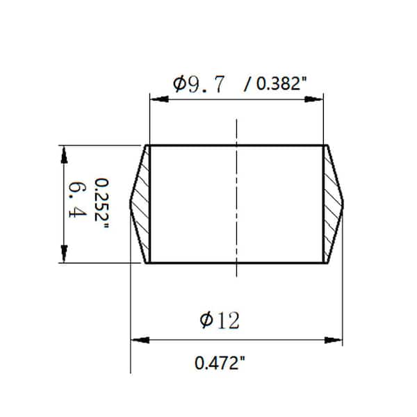 3/8 in. Compression Brass Sleeve Fittings (3-Pack)