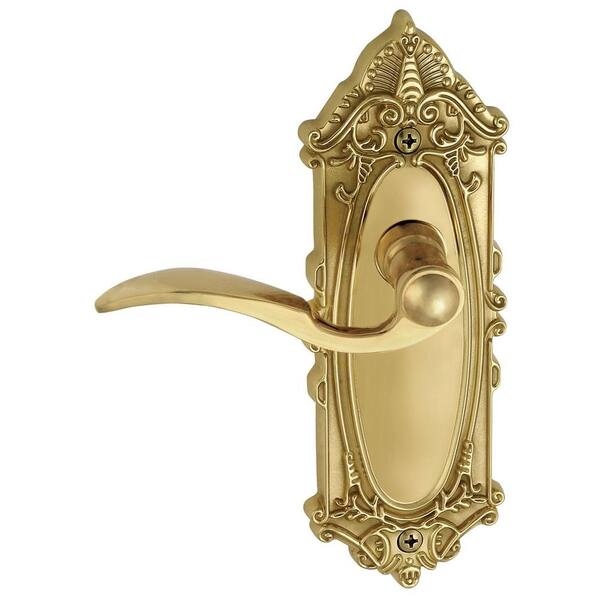 Grandeur Grande Victorian Polished Brass Plate with Double Dummy Bellagio Lever