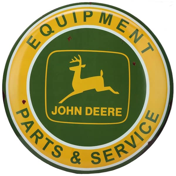 Open Road Brands John Deere High Gloss Tin Button