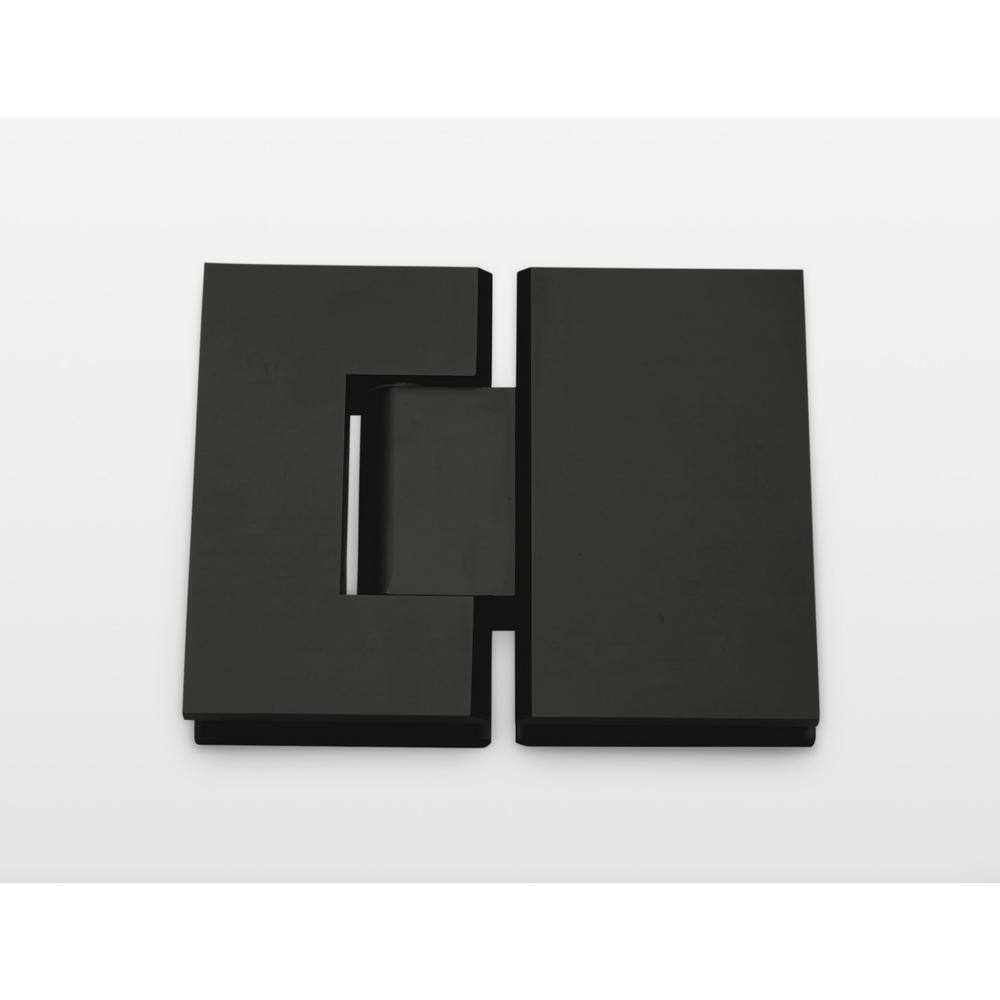 Mimas 57'' Clear Tempered Glass Frameless Shower Door with Matte Black Hardware
