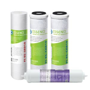 Essence 10 in. Replacement Pre-Filter Set with pH+ Calcium Carbonate Re-Mineralization Filter for ROES-PH75