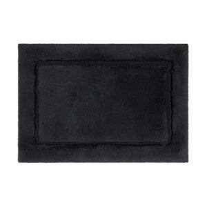 Regency Charcoal 17 in. x 24 in. Gray Cotton Machine Washable Bath Mat