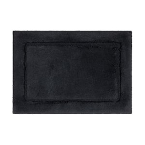 Regency Charcoal 21 in. x 34 in. Gray Cotton Machine Washable Bath Mat