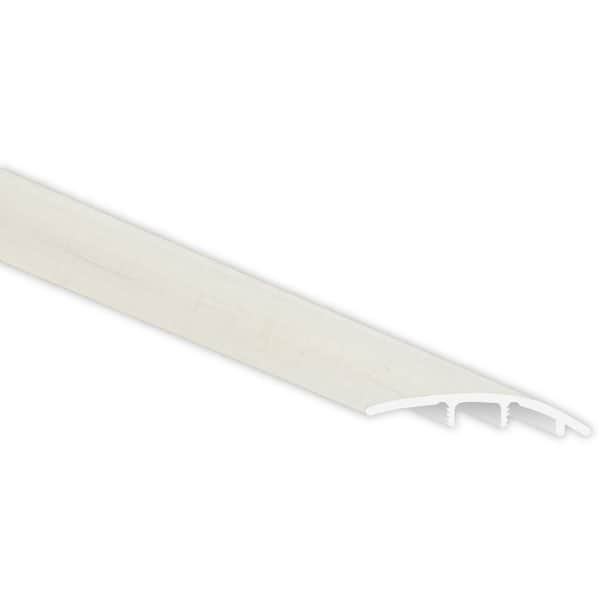 Whitmore White 1/3 in. T x 1.77 in. W x 94 in. L Luxury Vinyl Surface Reducer Molding