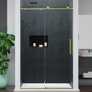 ANZZI Mountain 60 in. Reversible Frameless Sliding Deco-Glass