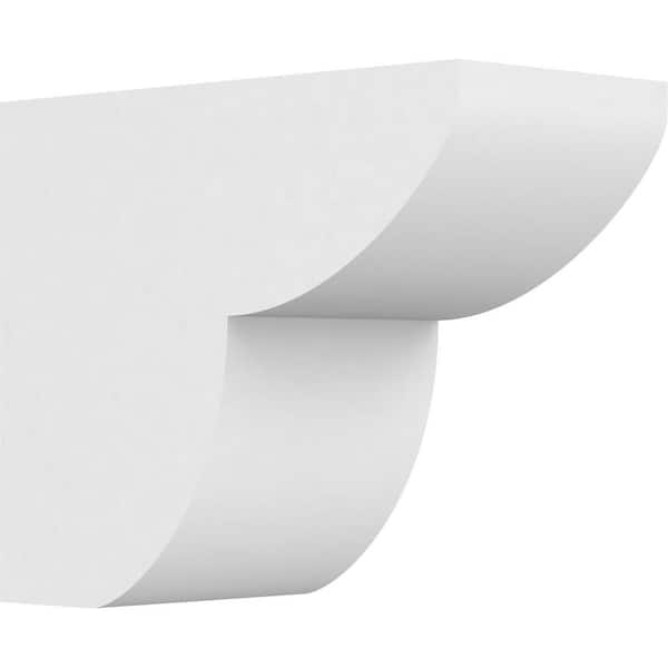 Ekena Millwork 6 in. x 10 in. x 12 in. Standard Crestline Architectural Grade PVC Rafter Tail Brace