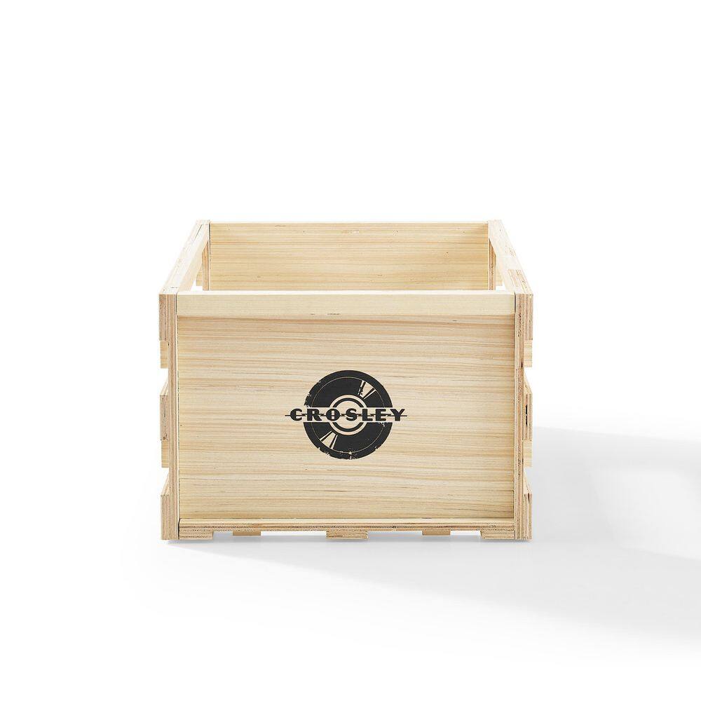 Crosley Record Storage Crate in Natural AC1050A-NA - The Home