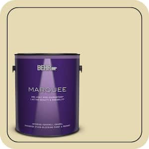 1 gal. #MQ3-42 Honey Mist One-Coat Hide Eggshell Enamel Interior Paint & Primer