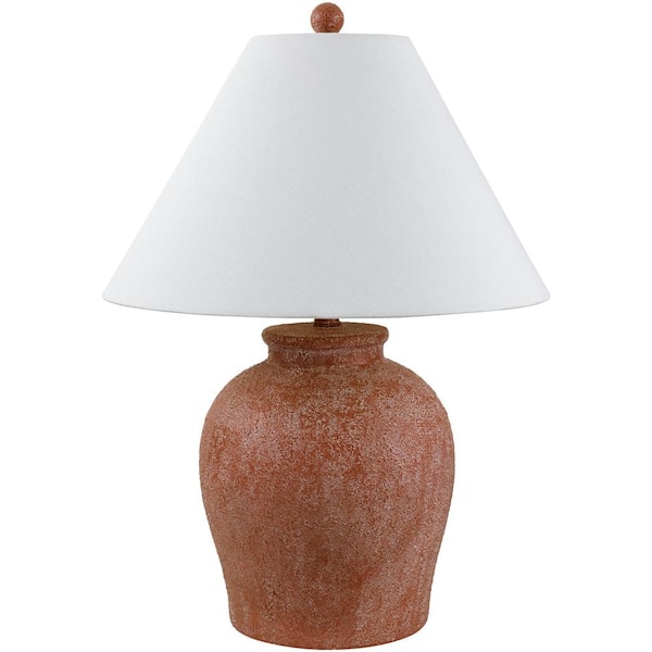 Livabliss Colorado COL-004 23 in. H x 17 in. W x 17 in. D Accent Table Lamp, Red