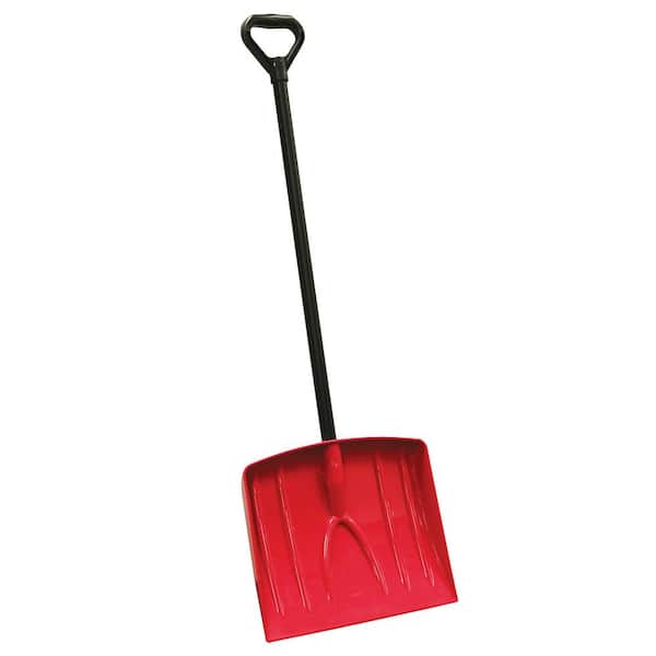 My Helper 12 in. Poly Child Snow Shovel in Red