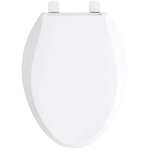 Unbranded White Wooden Toilet Seat And Lid With Plastic Fittings 16810-11 