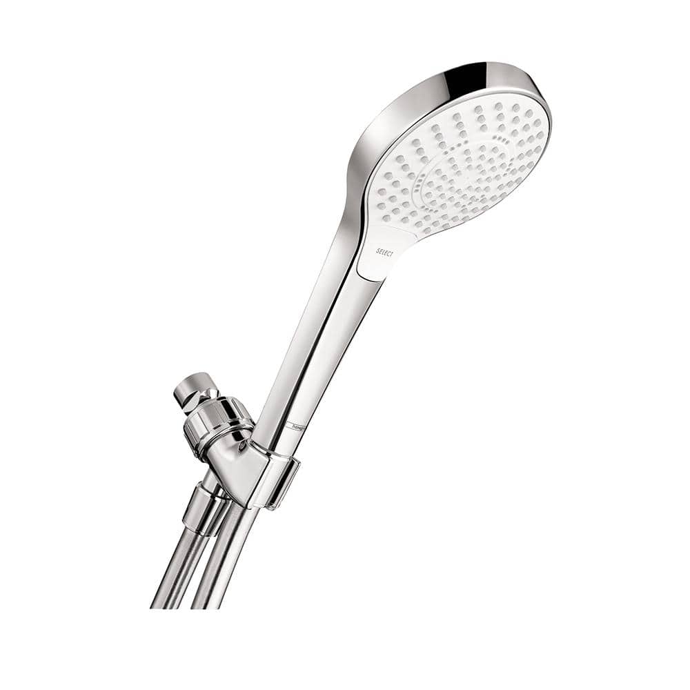 Hansgrohe Croma Select S 3Spray Patterns with 2 GPM 4.25 in. Wall Mount Handheld Showerhead Set