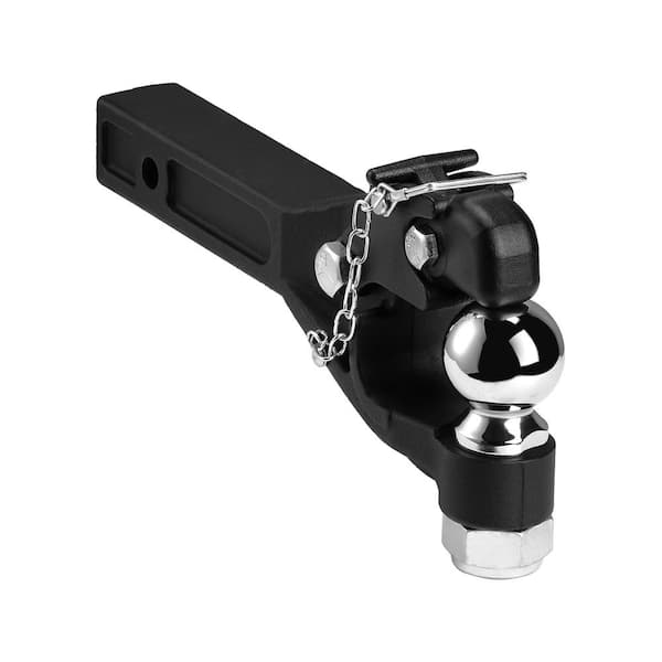 VEVOR Pintle Hook, 20,000 lbs., Pintle Hook Hitch for 2 in. Hitch Hook Military Receiver, 15.6-in. Length, Black Powder Coat