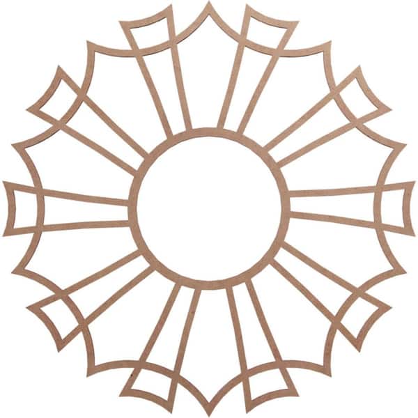 Ekena Millwork 0.25 in. x 6.375 in. x 18 in. Wood Medallion Moulding